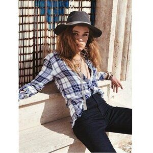 RAILS Hunter Plaid Flannel Shirt S Blue